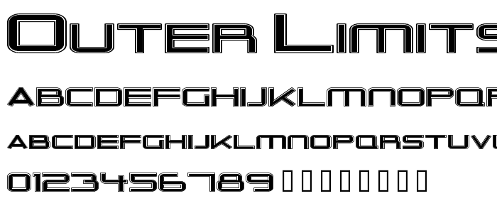 Outer Limits Extended font
